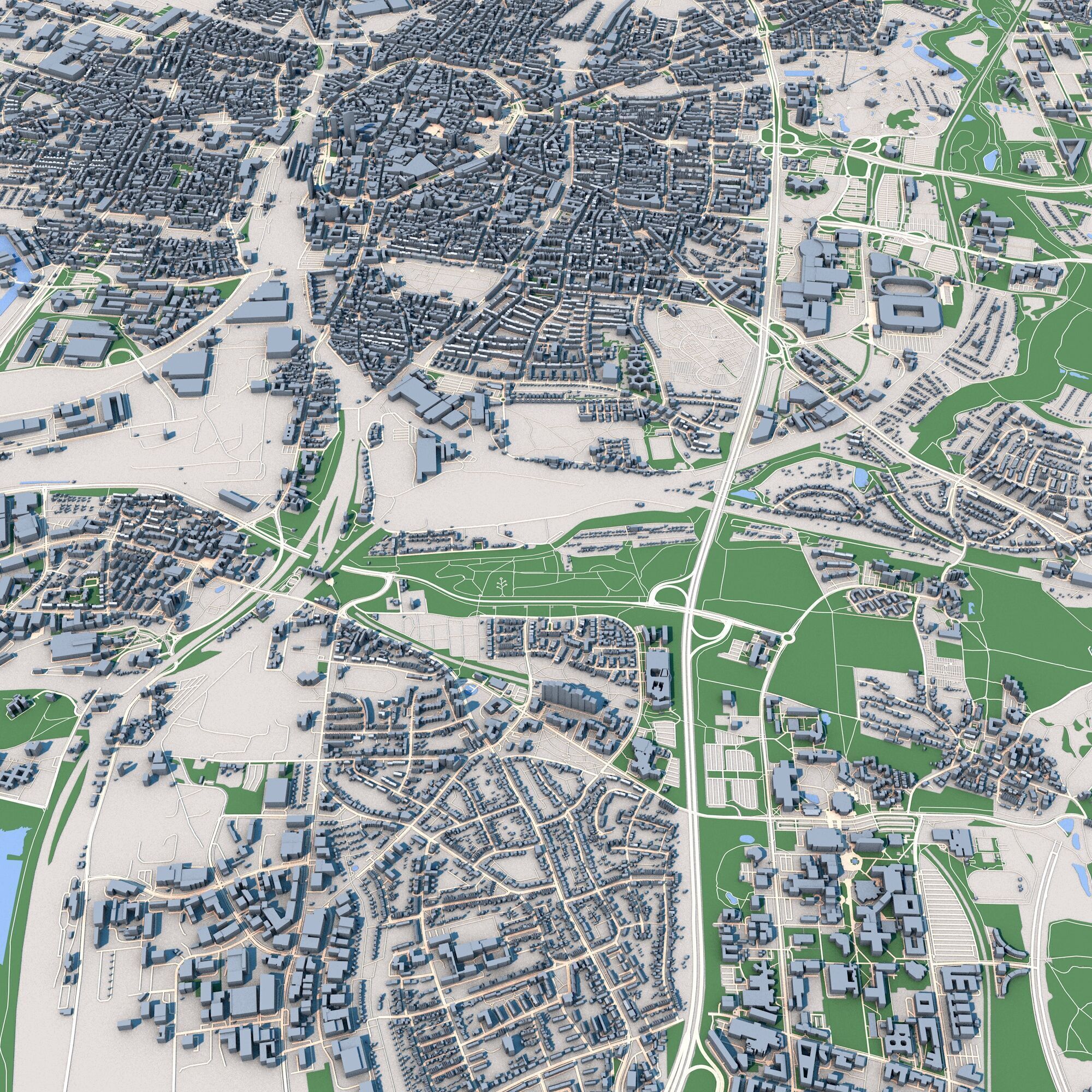 Dortmund City Germany 3D model_8