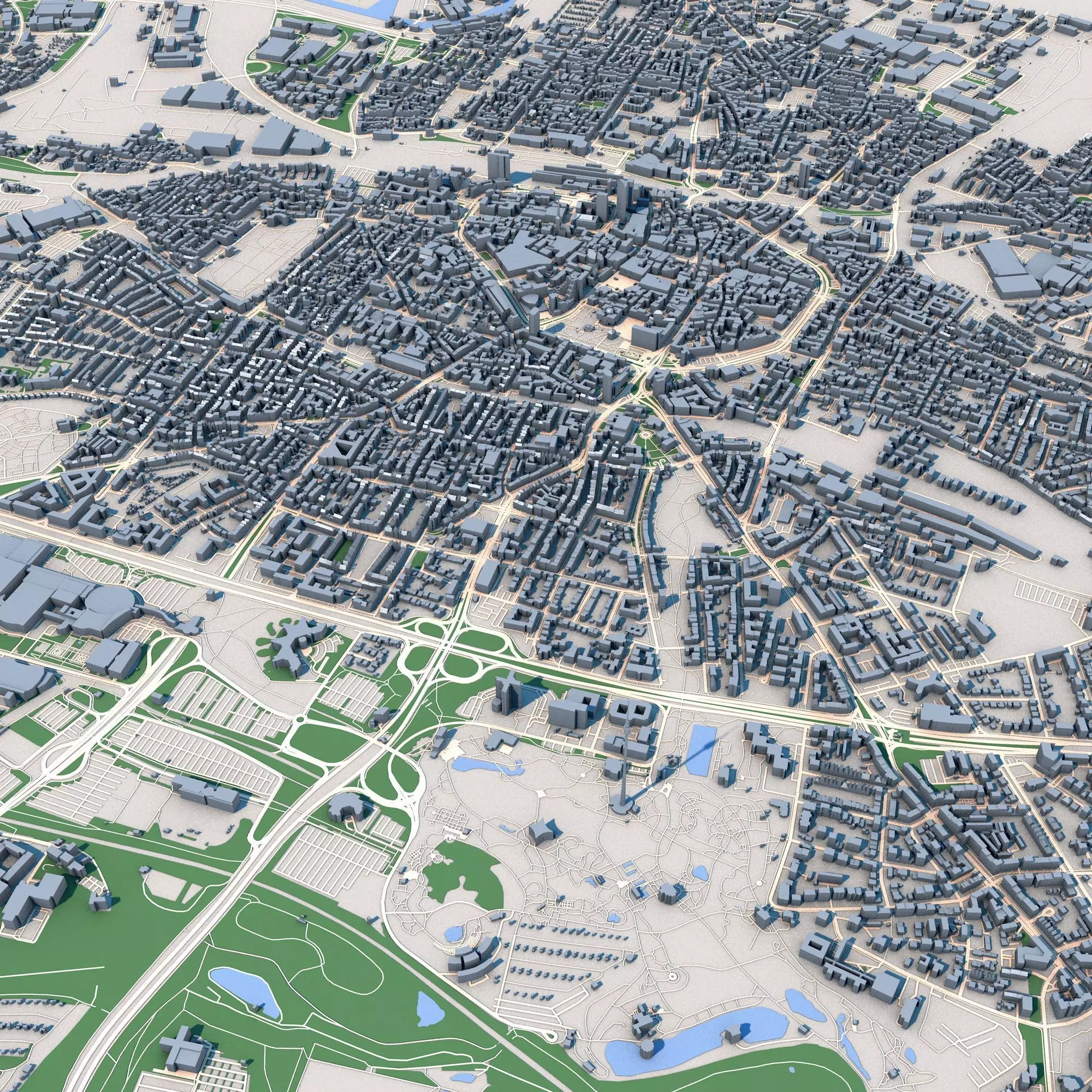 Dortmund City Germany 3D model_0