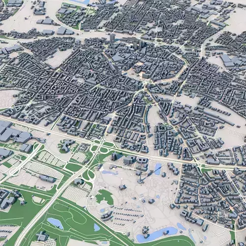 Dortmund City Germany 3D model