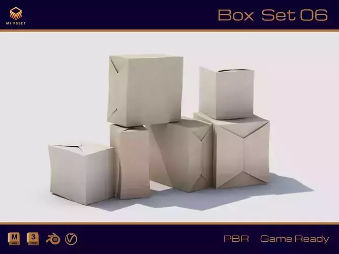 Box Set 06 Low-poly 3D model