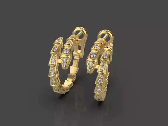 Bvgari serpenti earrings