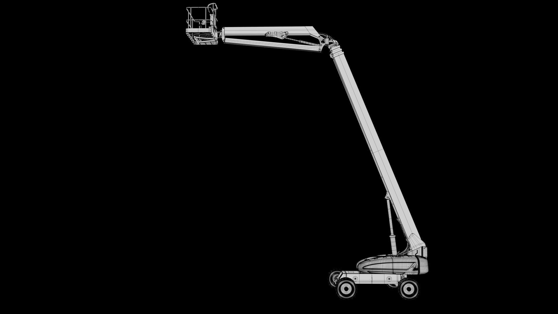 Telescopic Boom Lift 3D model_5