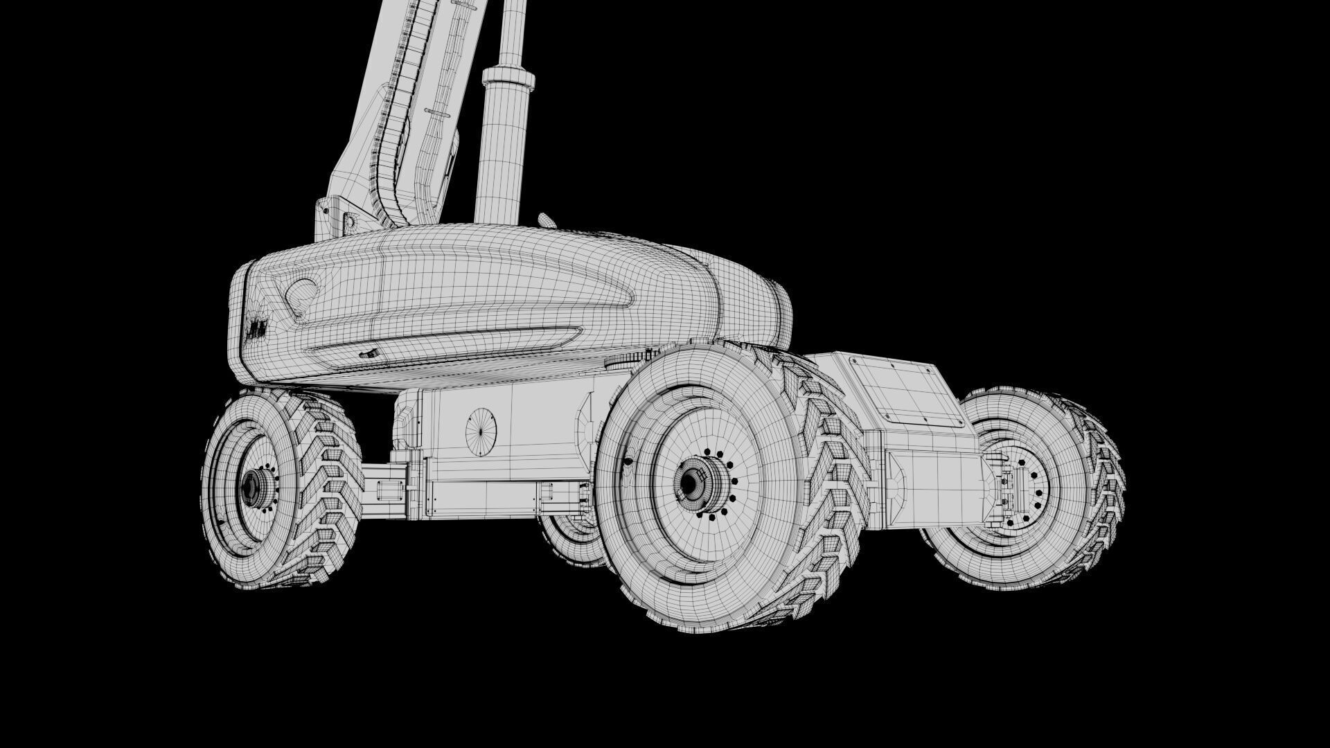 Telescopic Boom Lift 3D model_8