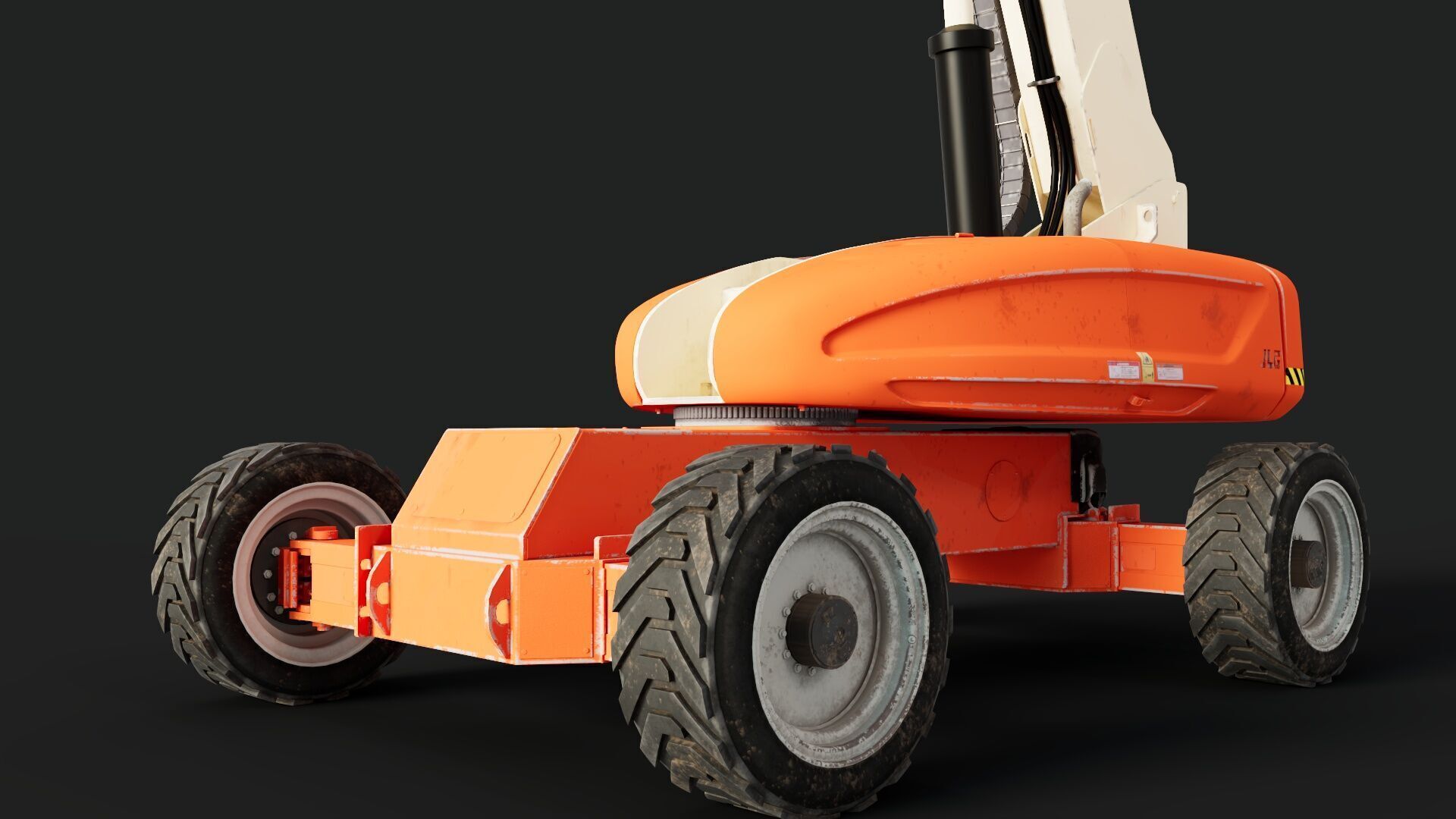 Telescopic Boom Lift 3D model_1