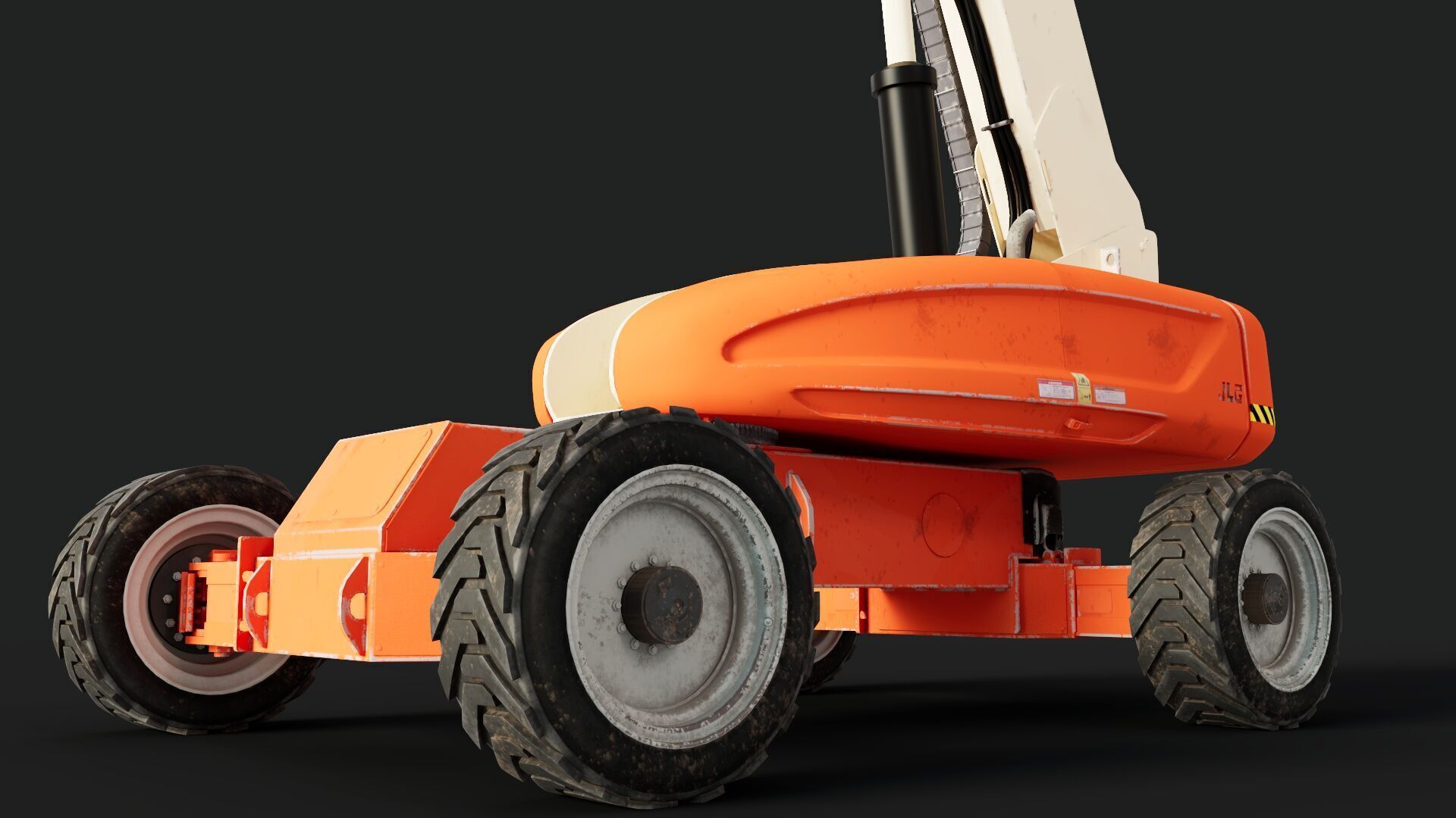 Telescopic Boom Lift 3D model_7
