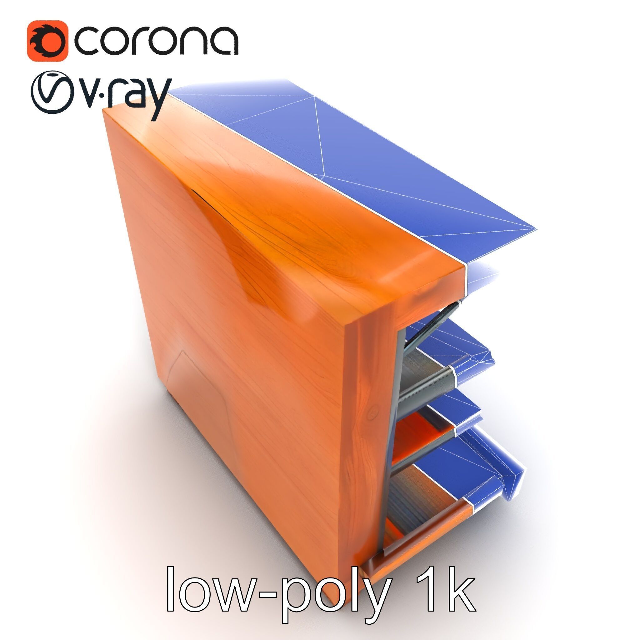 Eco-conscious Supermarket Shelf Model Pack with Reclaimed Mat... Low-poly 3D model_48