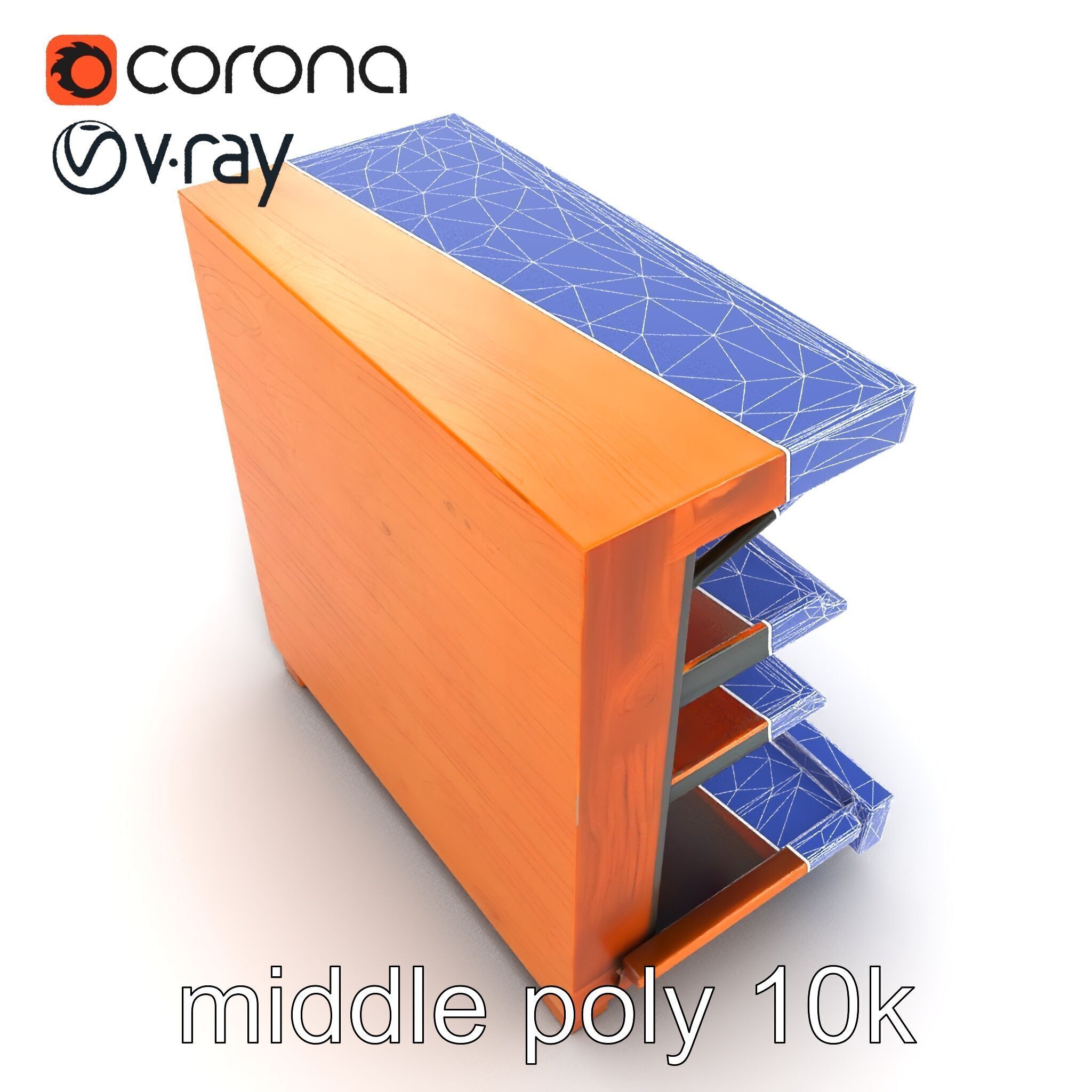 Eco-conscious Supermarket Shelf Model Pack with Reclaimed Mat... Low-poly 3D model_59