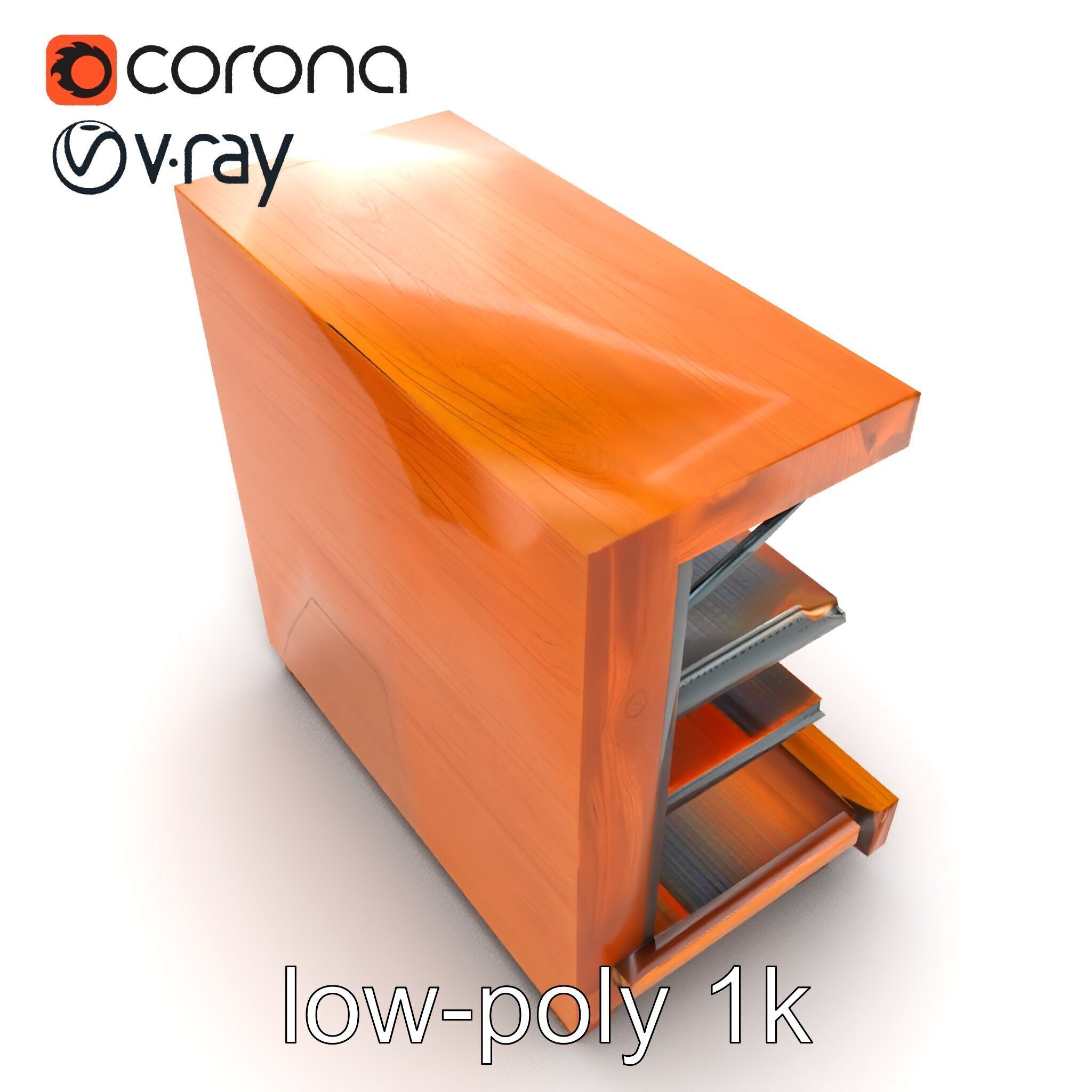 Eco-conscious Supermarket Shelf Model Pack with Reclaimed Mat... Low-poly 3D model_45