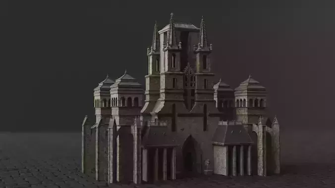Dark Fantasy House - LGJ 3D model