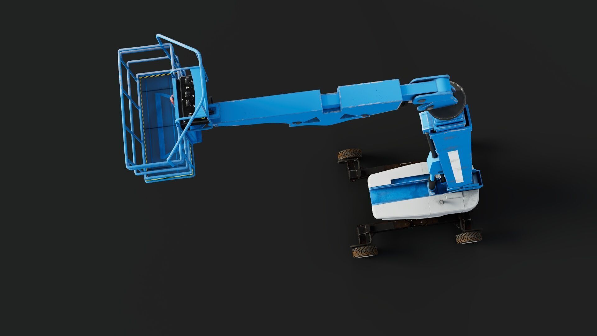 Telescopic Boom Lift 3D model_3