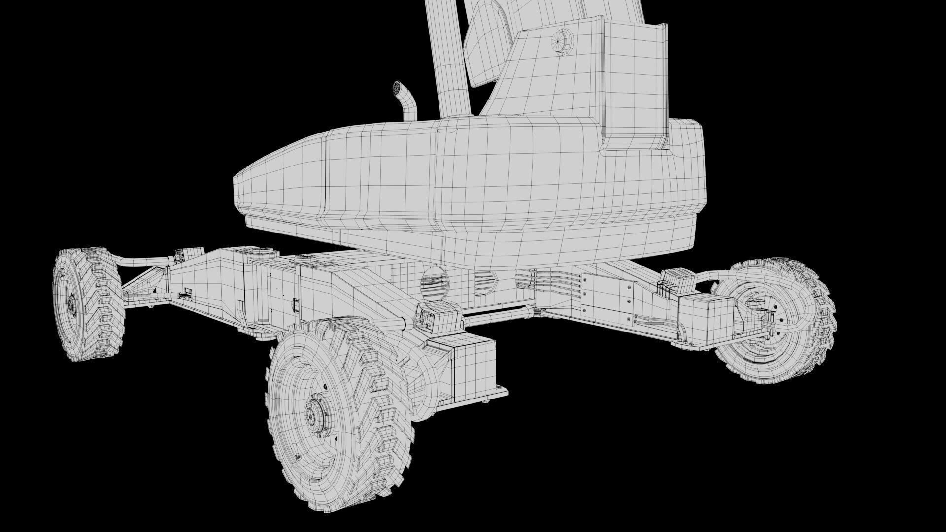 Telescopic Boom Lift 3D model_13