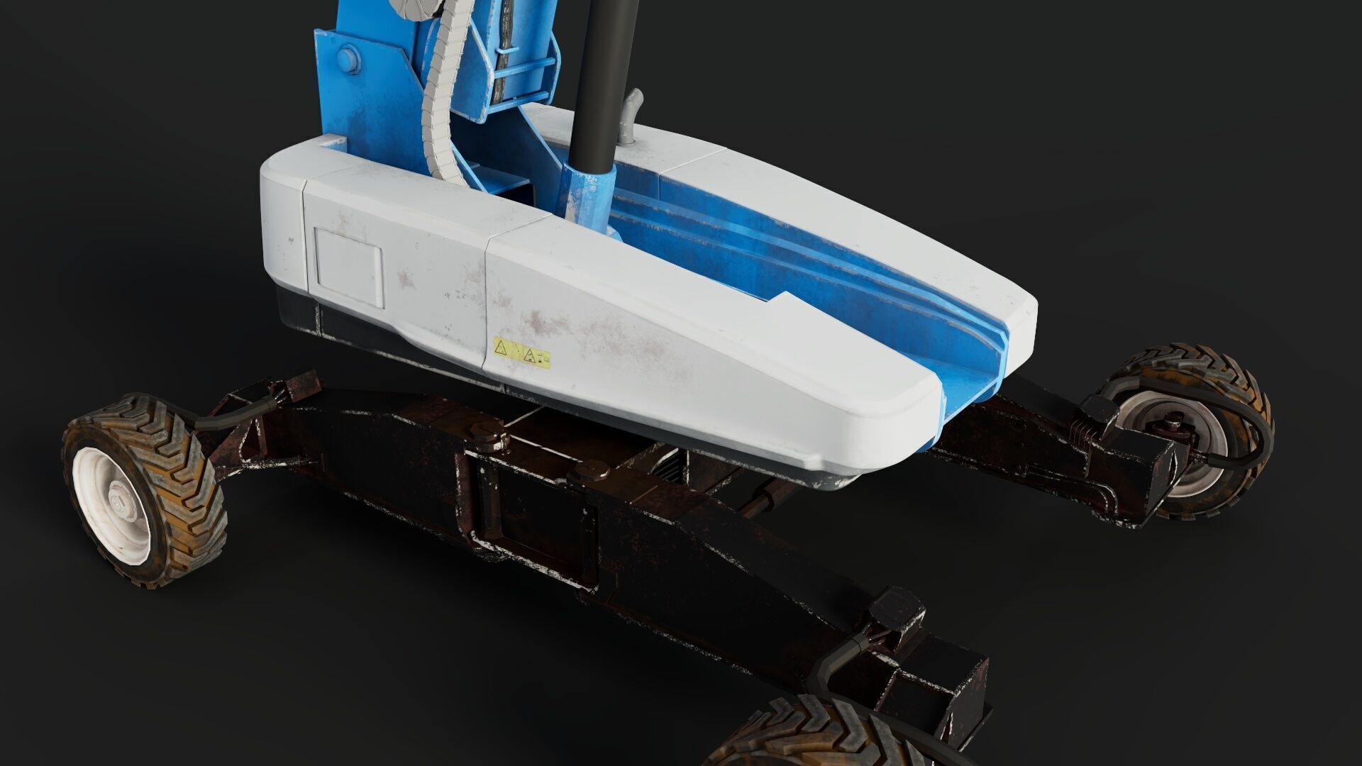 Telescopic Boom Lift 3D model_7