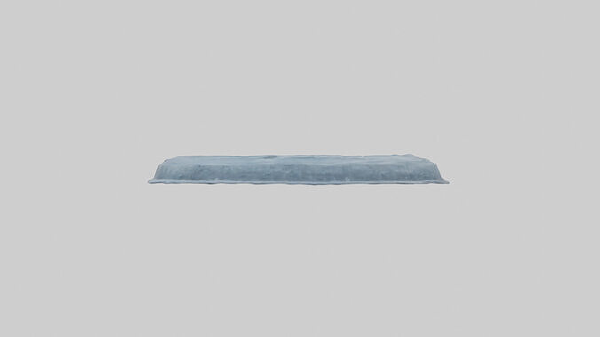 Icecovered Car Roof model Low-poly 3D model