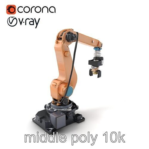 Precision Gantry Robot with Gripping End-Effector model pack Low-poly 3D model