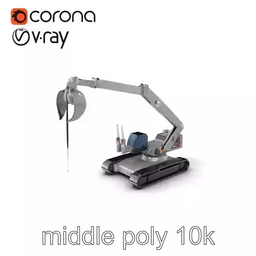 Industrial Extraction Arm Telescopic Arm model pack