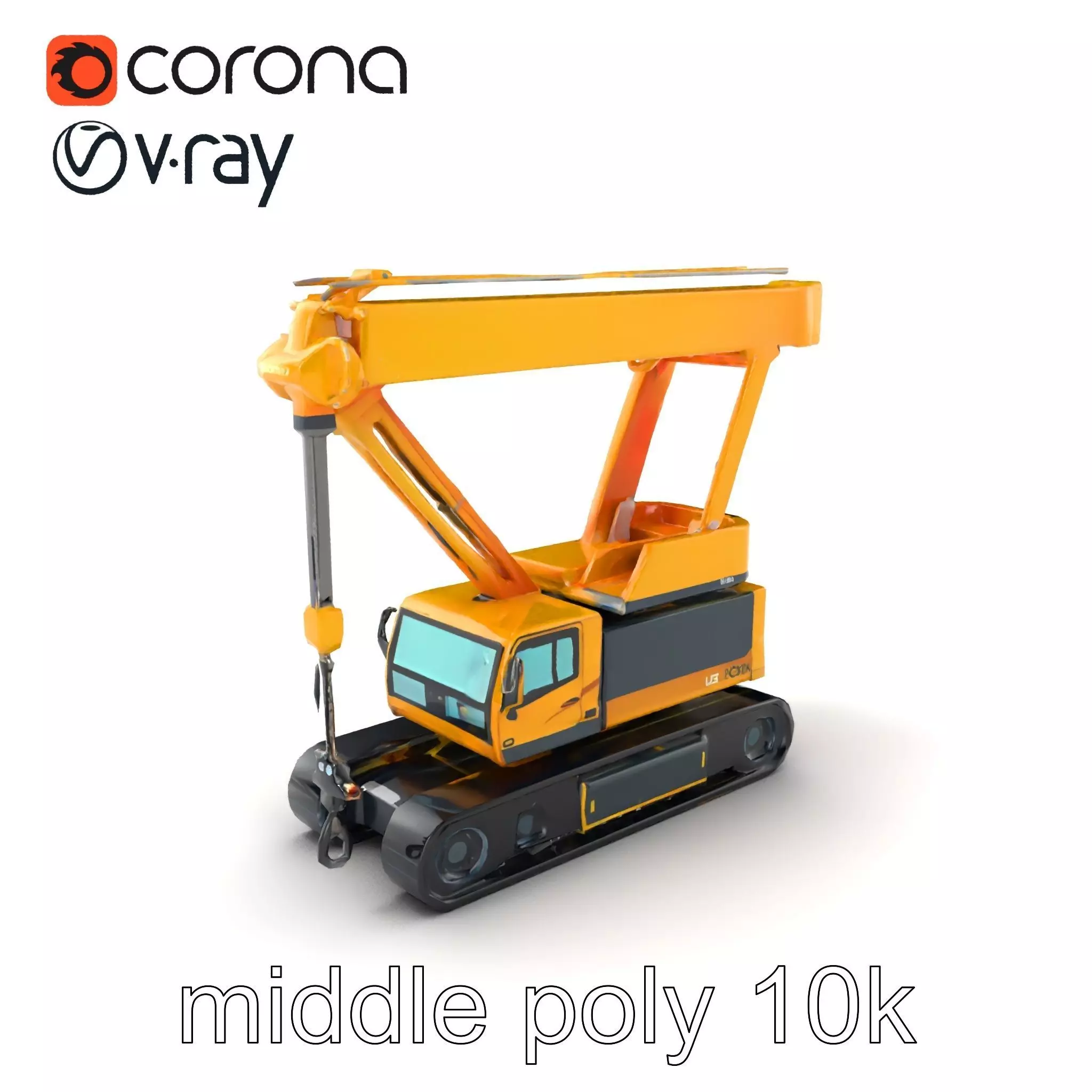 Industrial Stacker Crane Apparatus model pack Low-poly 3D model
