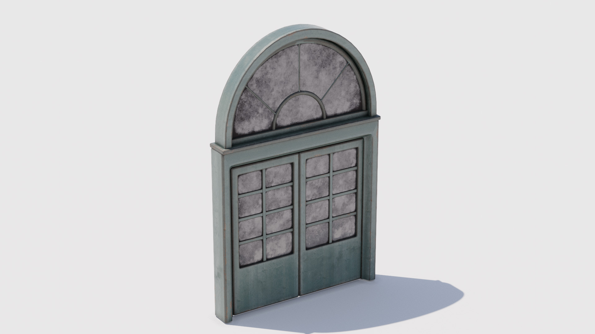 Door 01 Low-poly 3D model_3