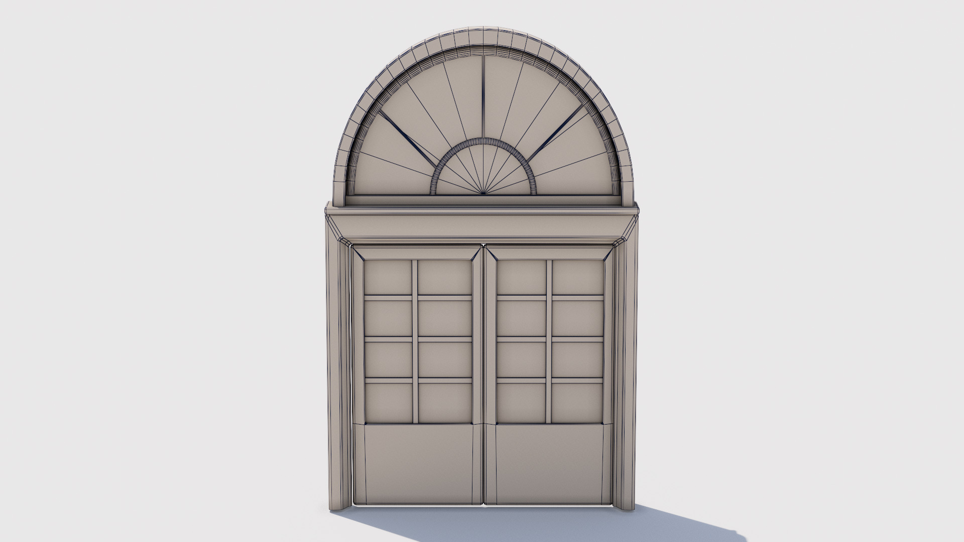 Door 01 Low-poly 3D model_6