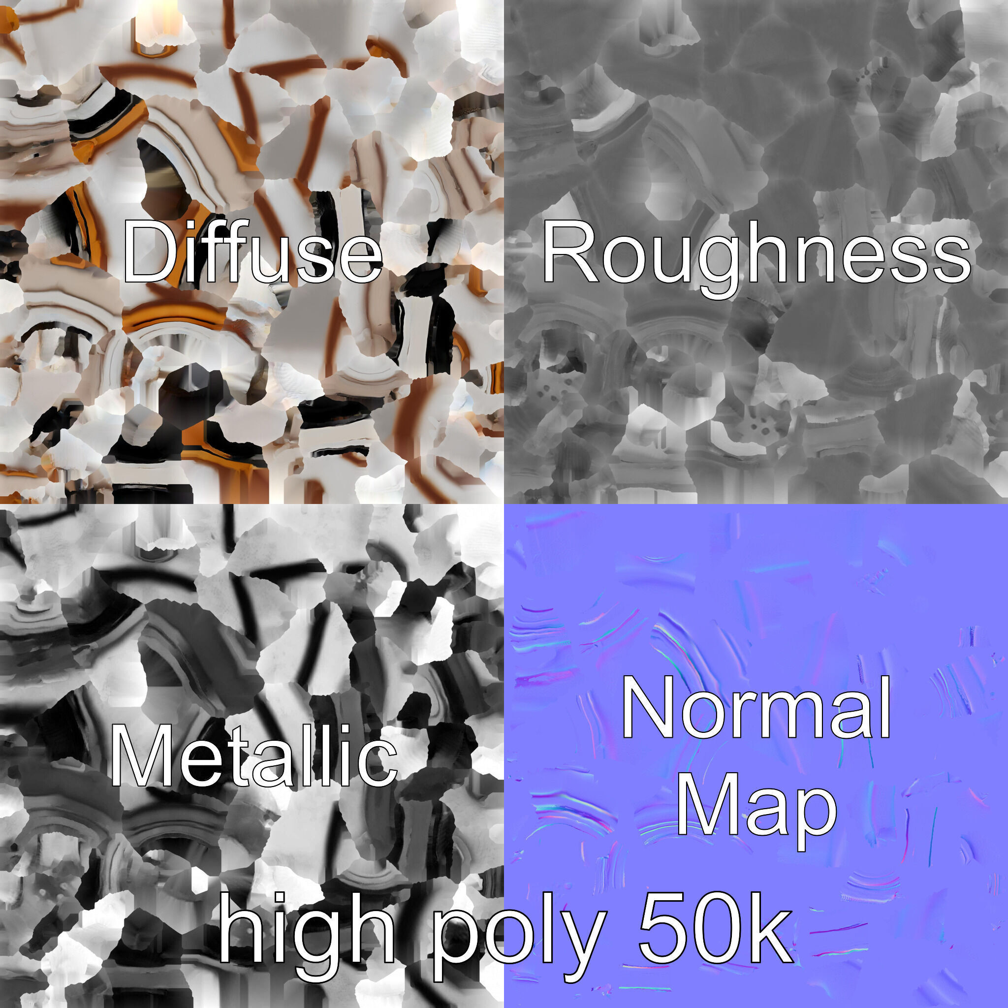 Advanced Catalytic Converter Cylindrical Model Pack Low-poly 3D model_3