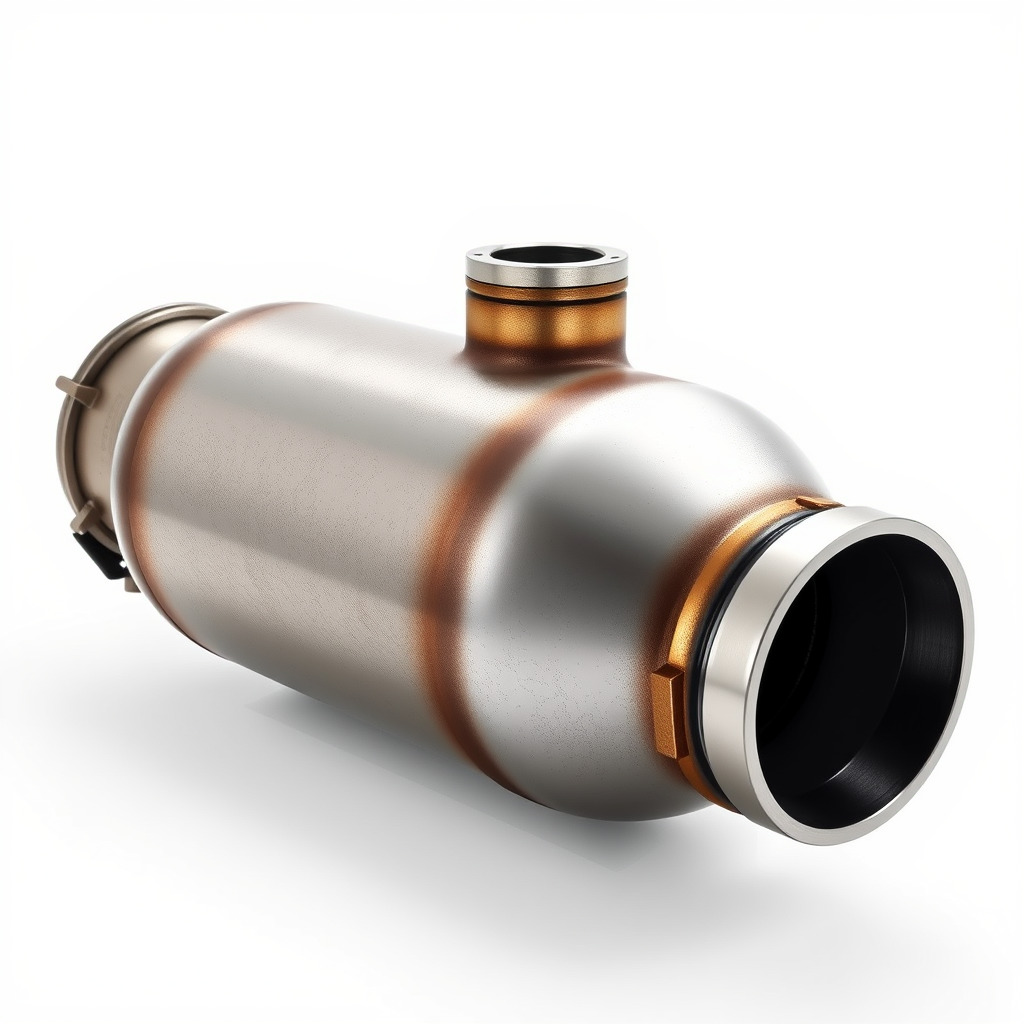 Advanced Catalytic Converter Cylindrical Model Pack Low-poly 3D model_4