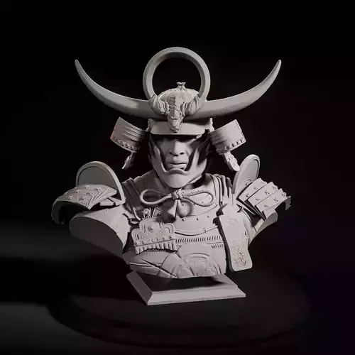 Bust Yasuke Samurai Assassins Creed Shadows