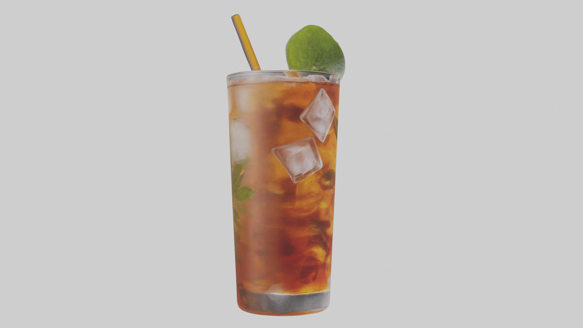 Iced herbal tea model Low-poly 3D model_8