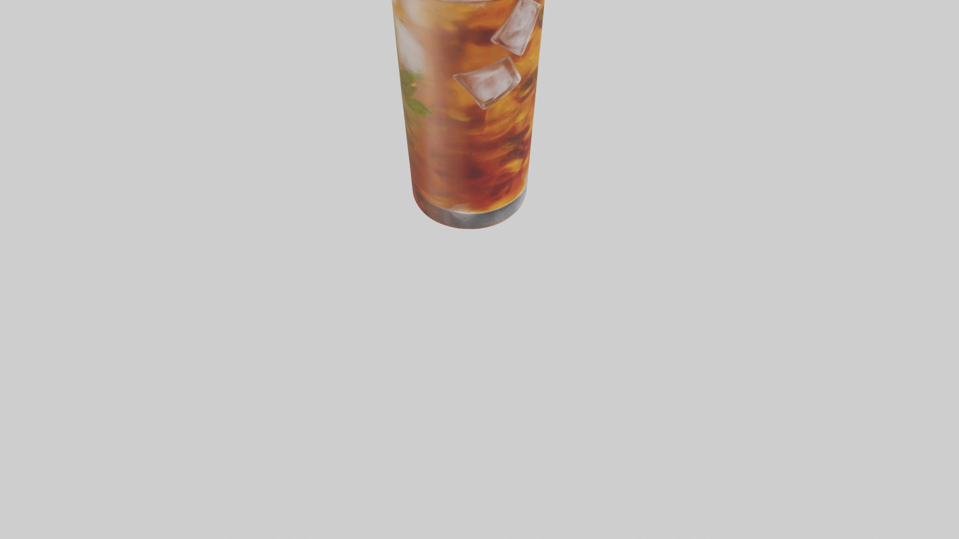 Iced herbal tea model Low-poly 3D model_7
