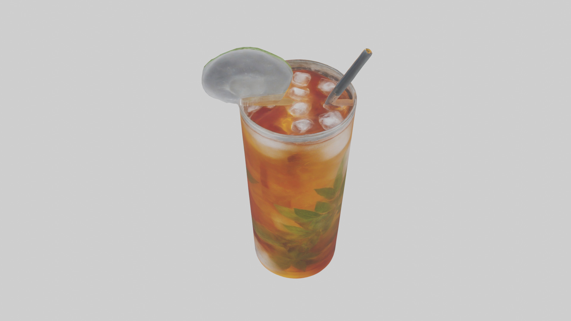 Iced herbal tea model Low-poly 3D model_15