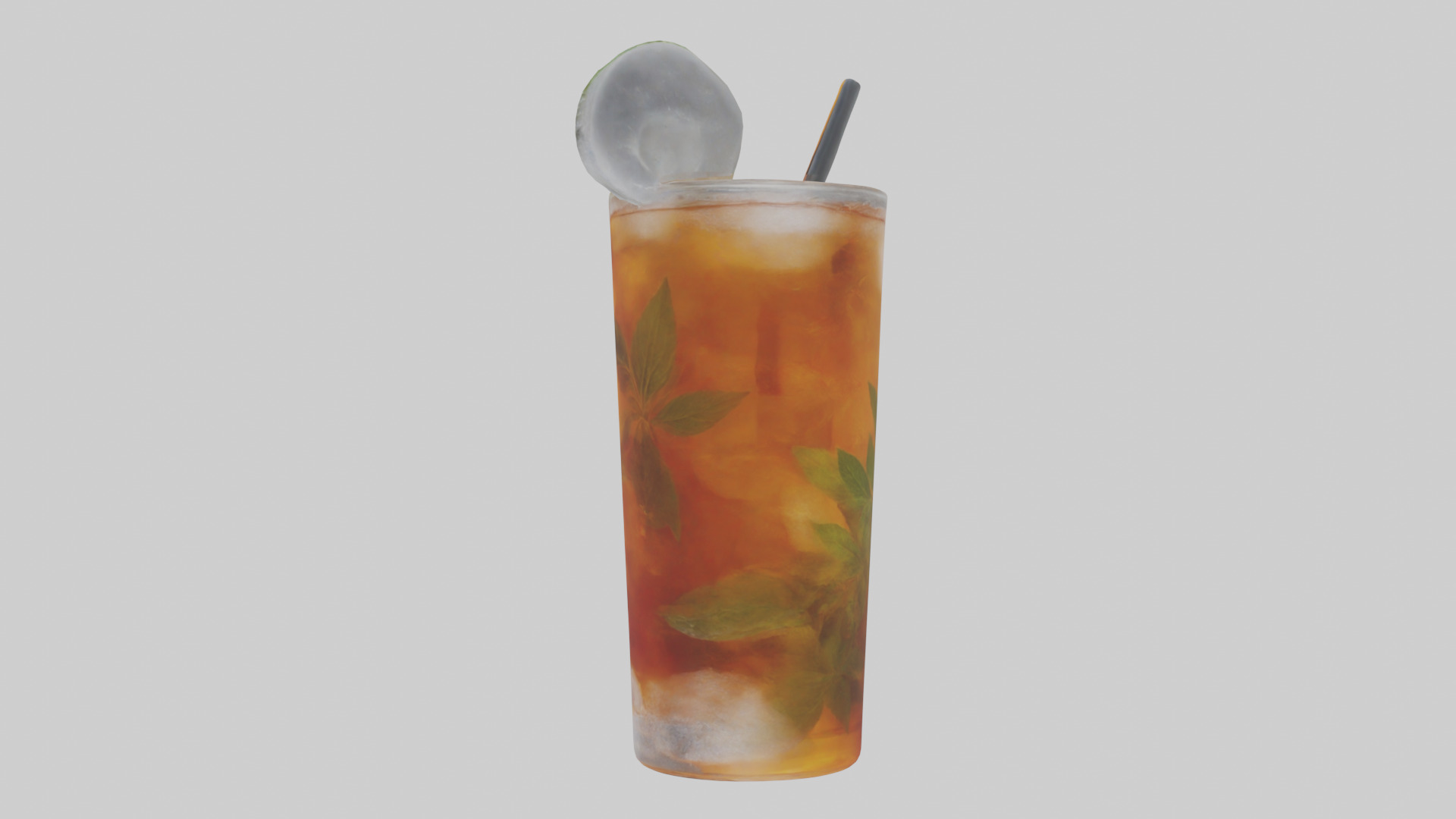Iced herbal tea model Low-poly 3D model_2