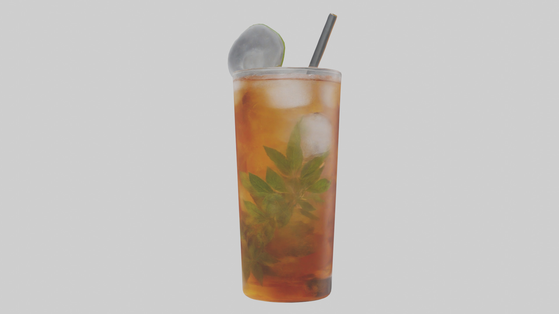 Iced herbal tea model Low-poly 3D model_3