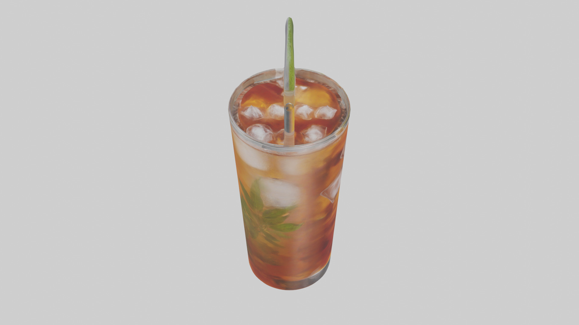 Iced herbal tea model Low-poly 3D model_18