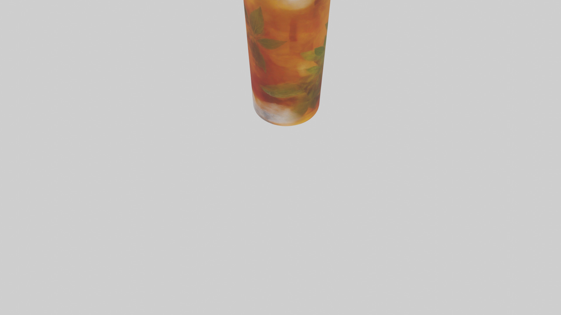 Iced herbal tea model Low-poly 3D model_4
