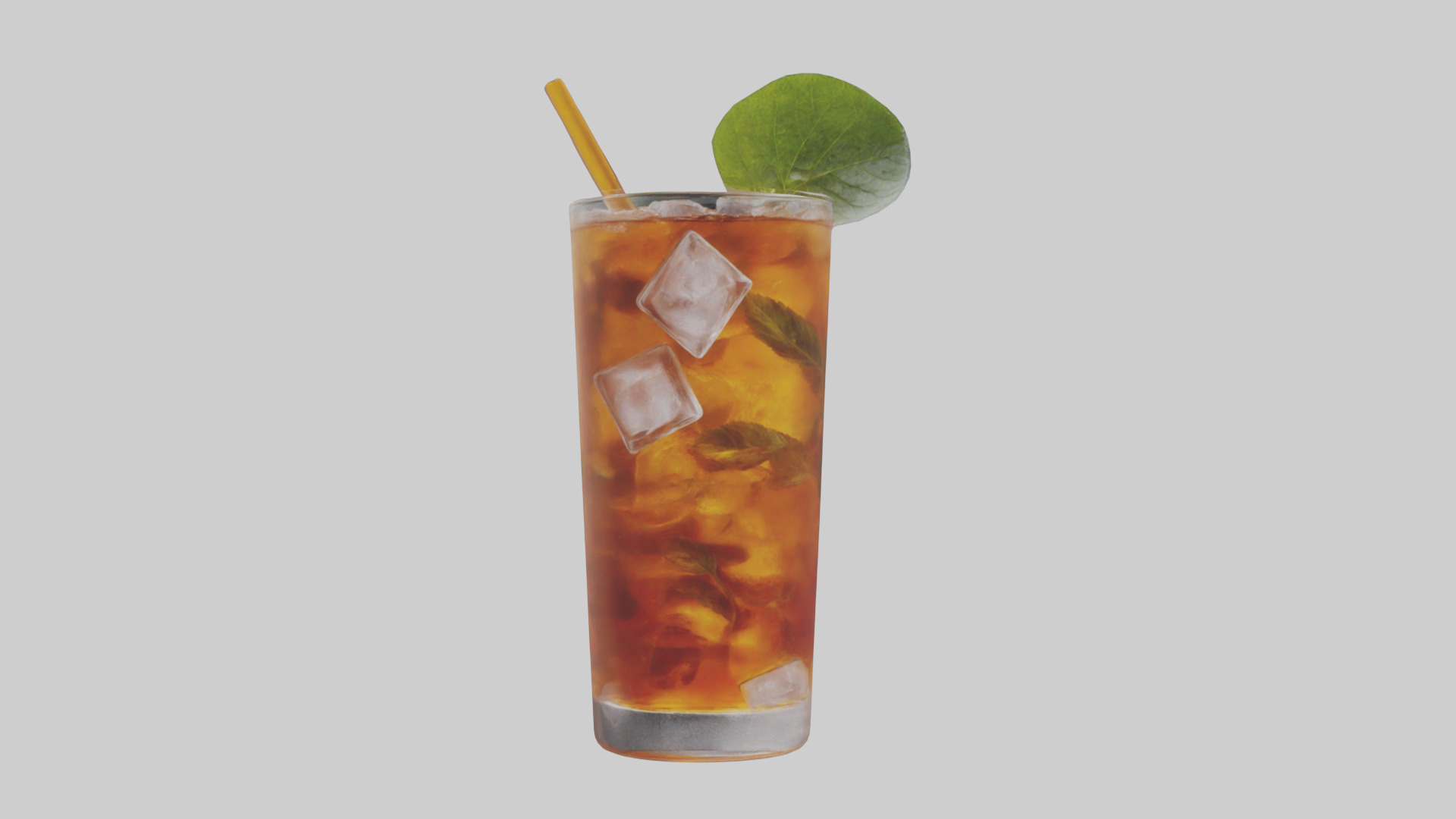 Iced herbal tea model Low-poly 3D model_9