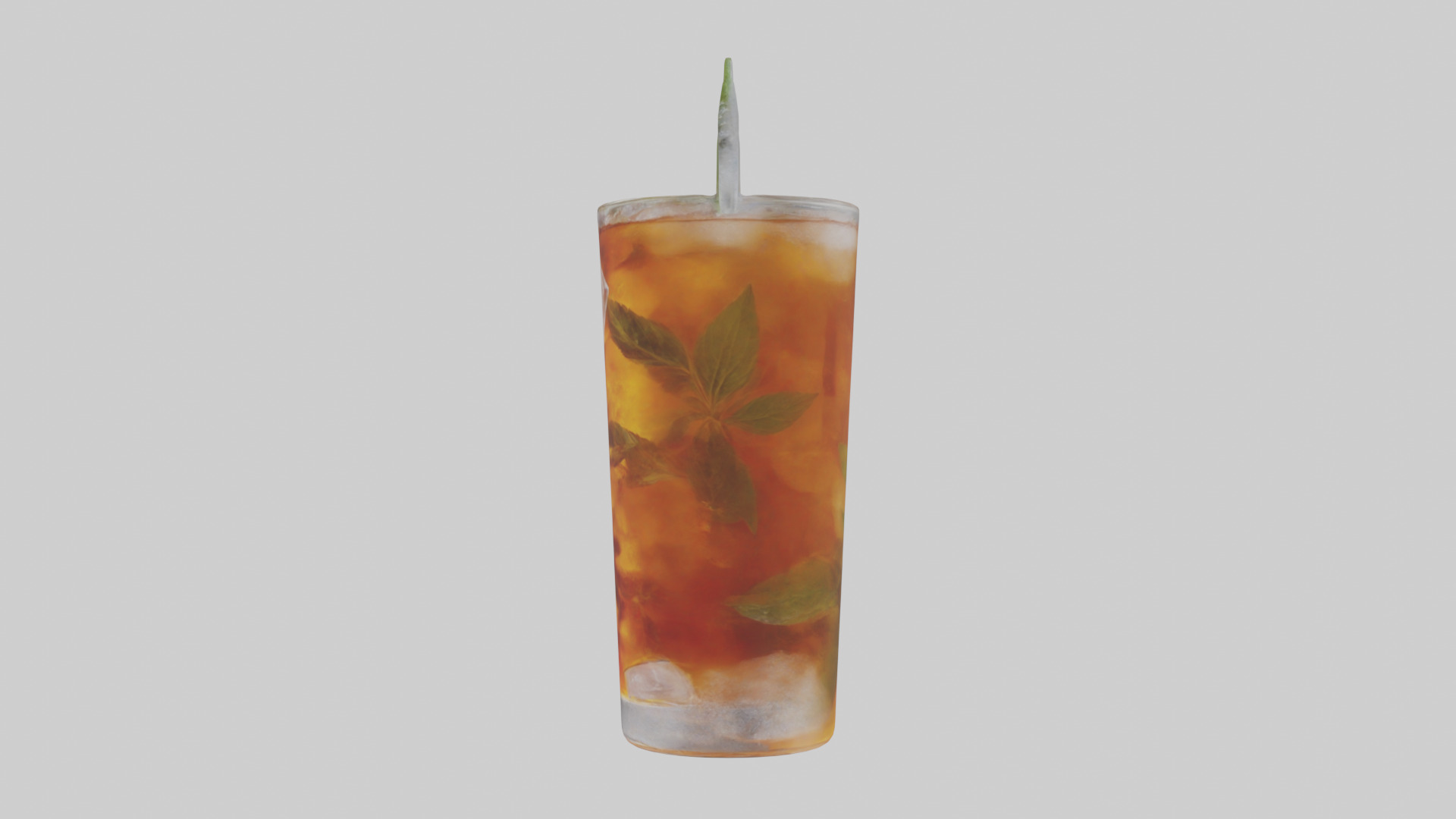 Iced herbal tea model Low-poly 3D model_12