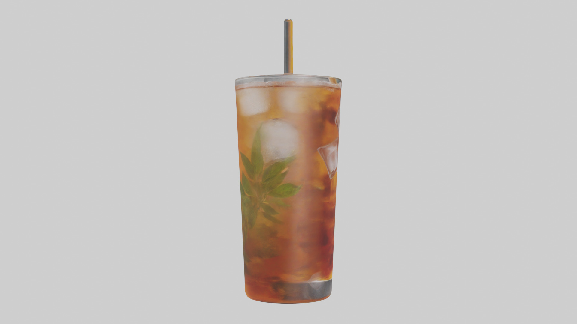 Iced herbal tea model Low-poly 3D model_13