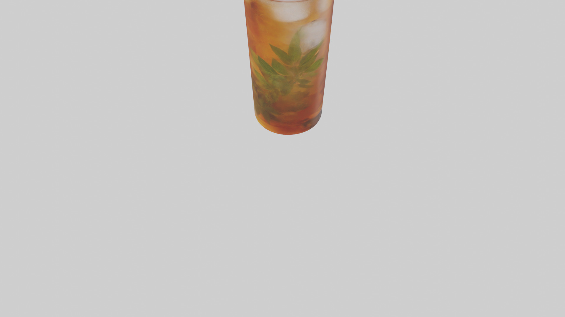 Iced herbal tea model Low-poly 3D model_5
