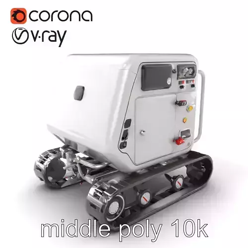 Portable Liquefaction Unit Futuristic Design model pack