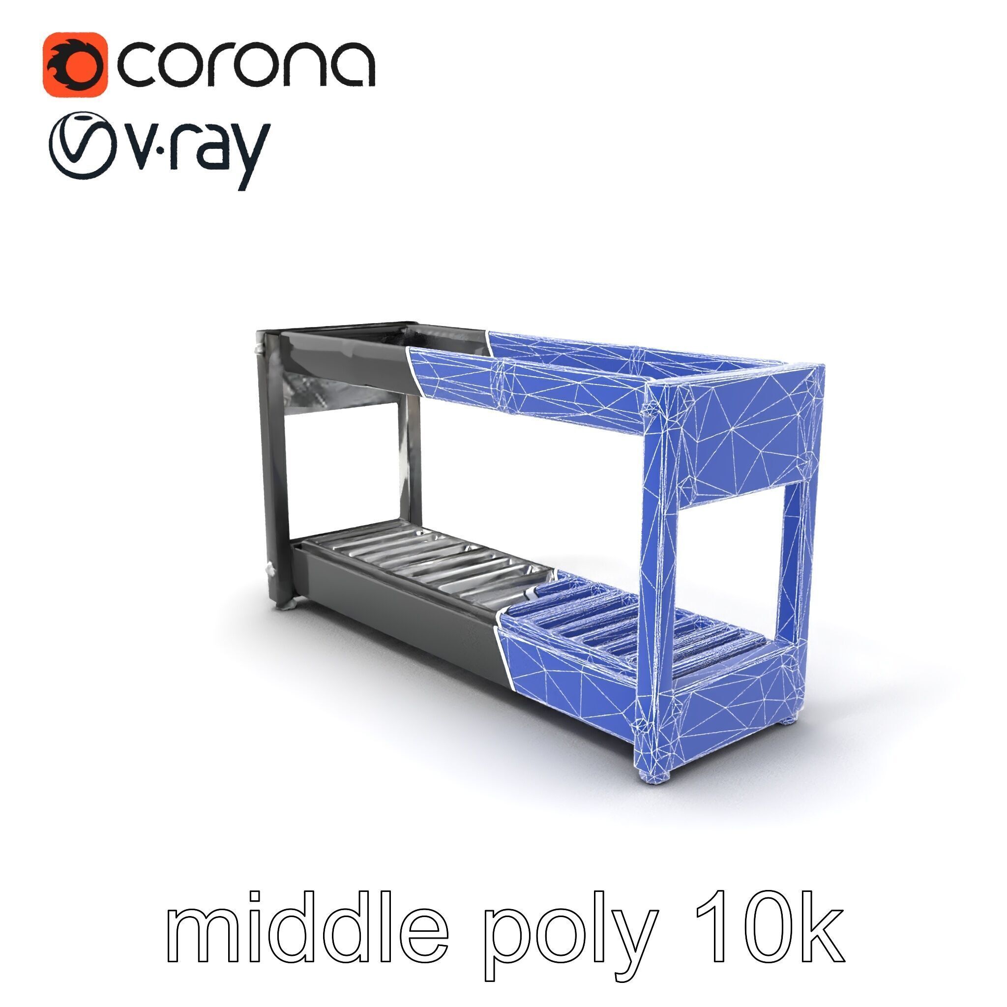 Advanced Conveyor Belt Mechanism Model Pack Low-poly 3D model_6