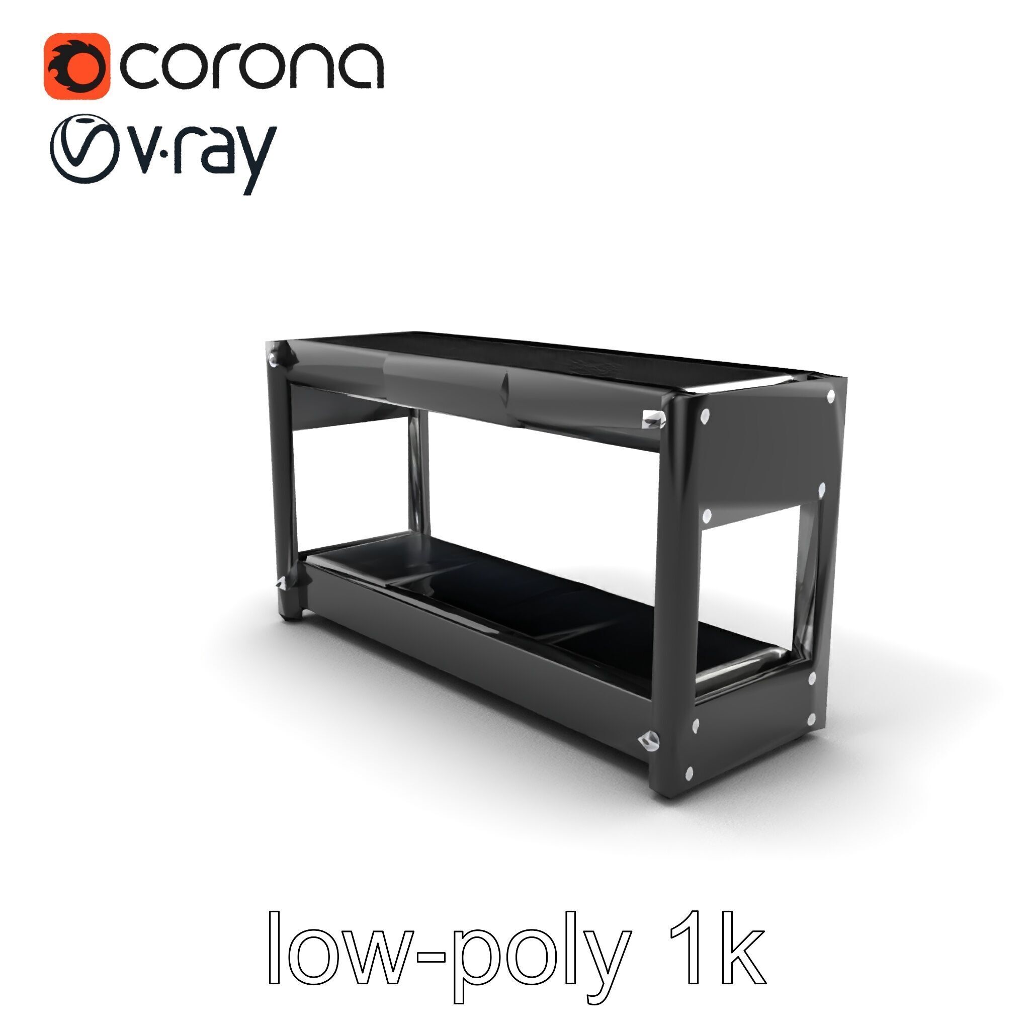 Advanced Conveyor Belt Mechanism Model Pack Low-poly 3D model_5