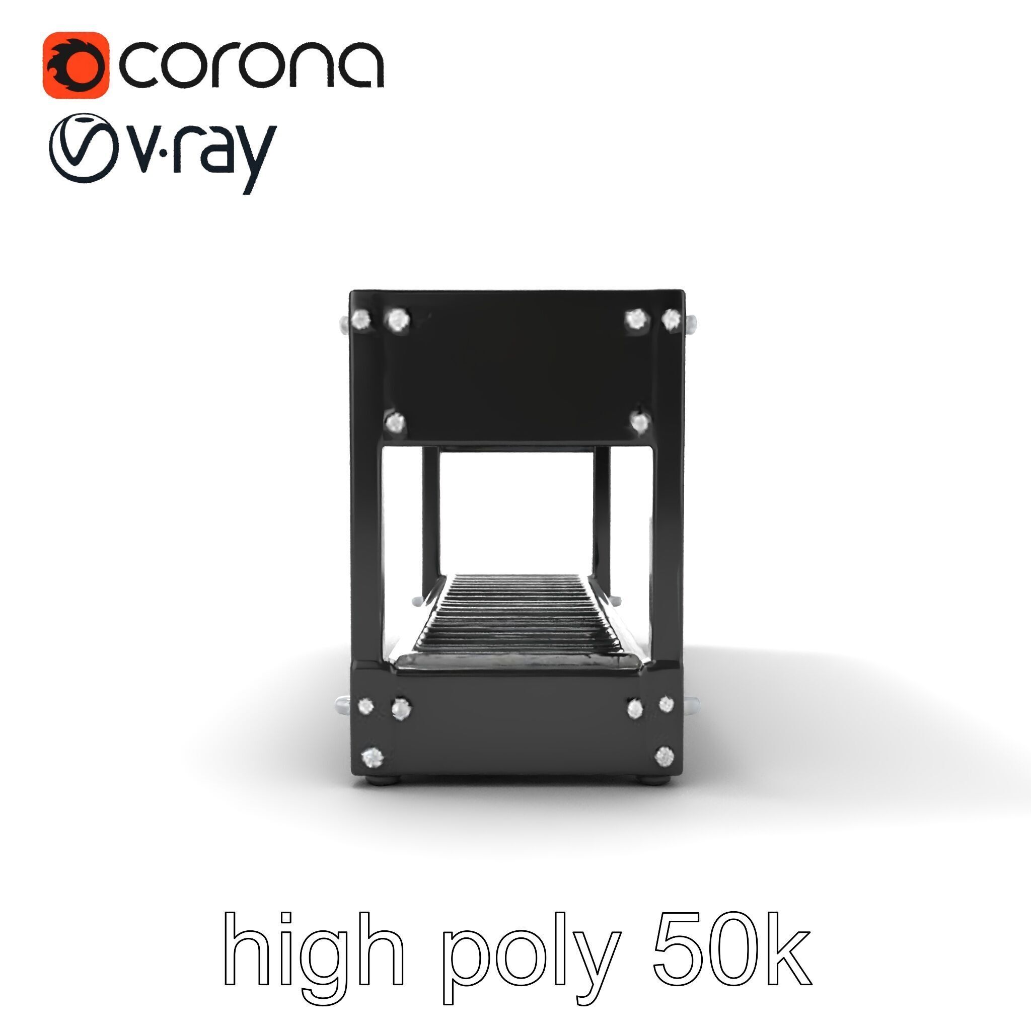 Advanced Conveyor Belt Mechanism Model Pack Low-poly 3D model_18