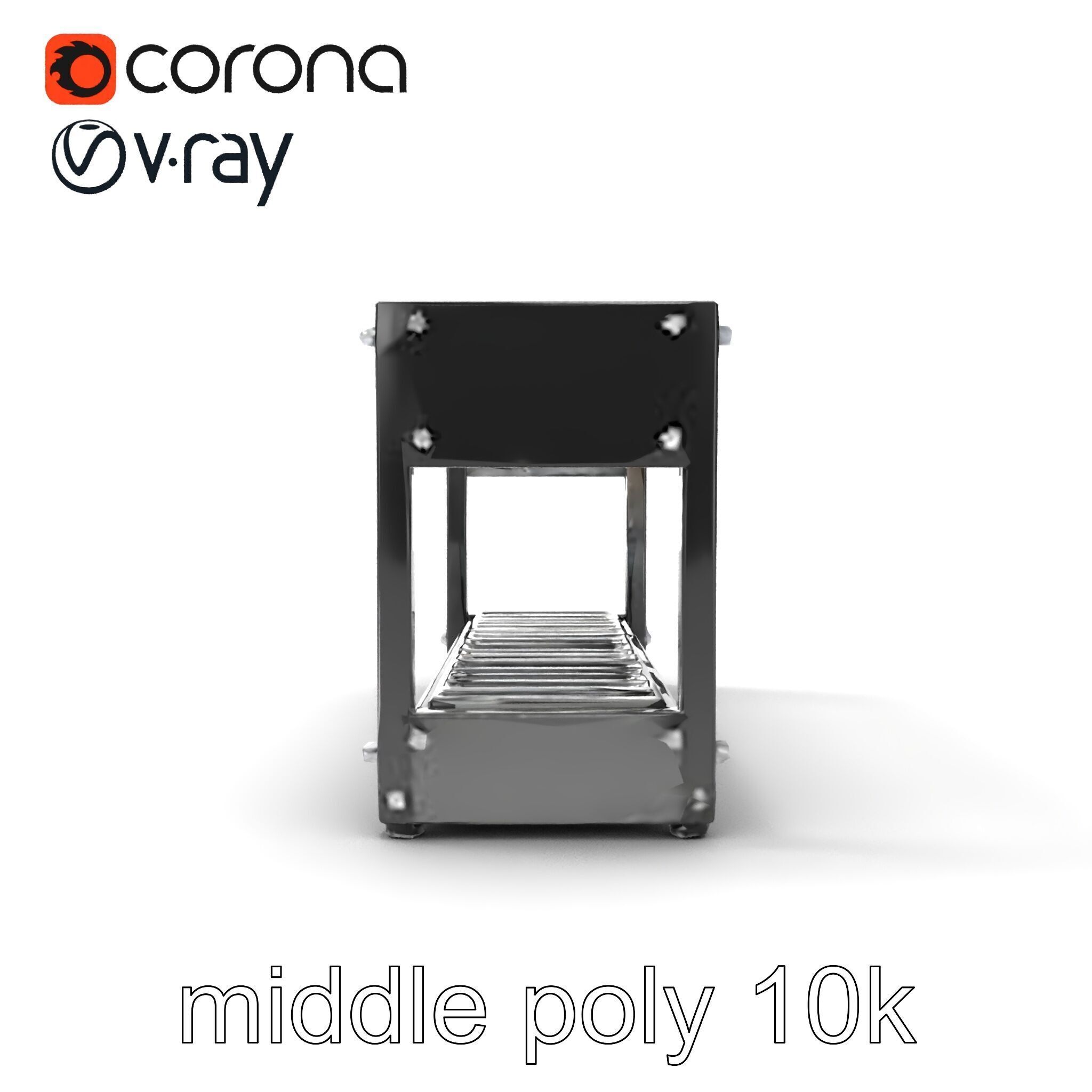 Advanced Conveyor Belt Mechanism Model Pack Low-poly 3D model_21