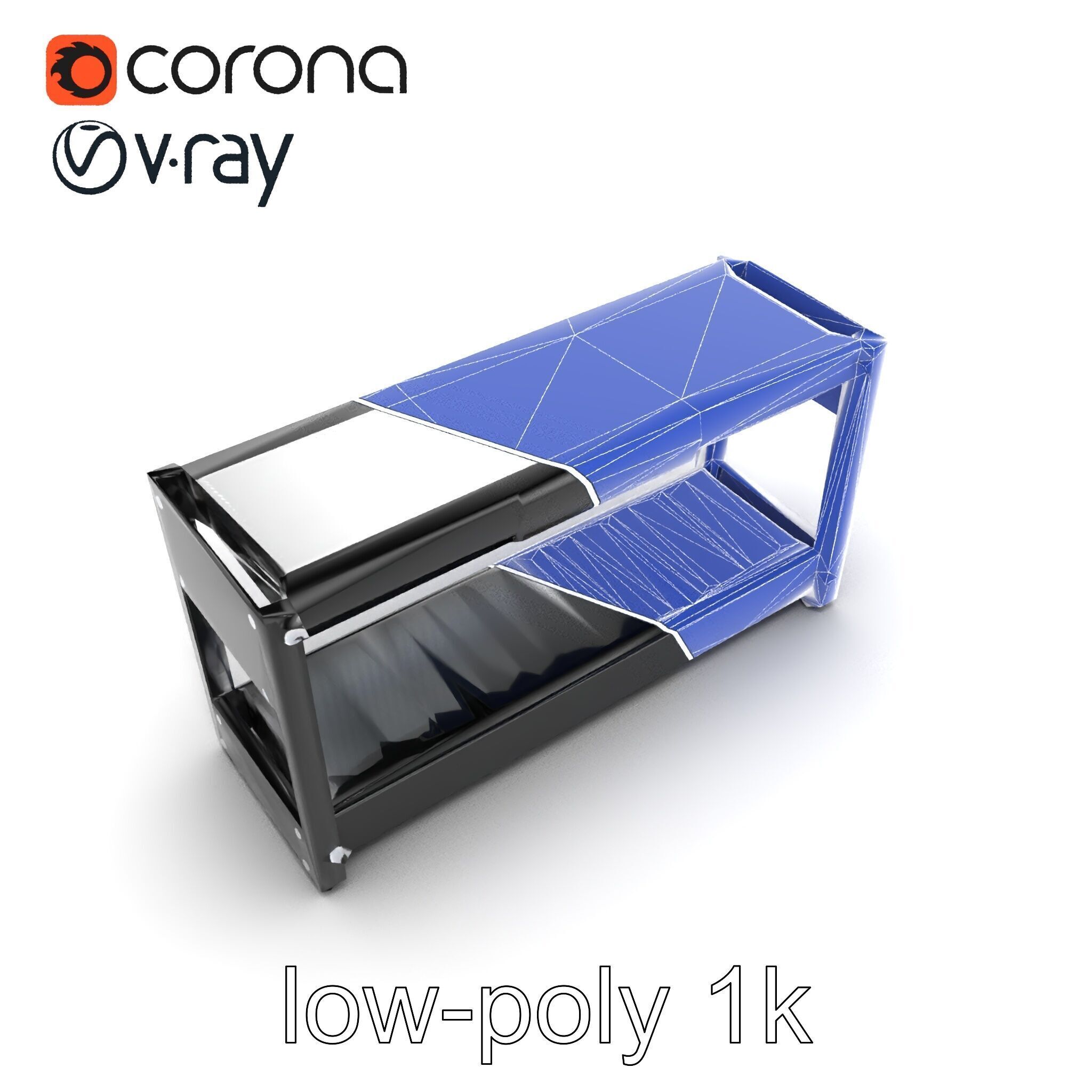 Advanced Conveyor Belt Mechanism Model Pack Low-poly 3D model_19