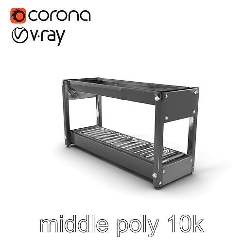 Advanced Conveyor Belt Mechanism Model Pack Low-poly 3D model