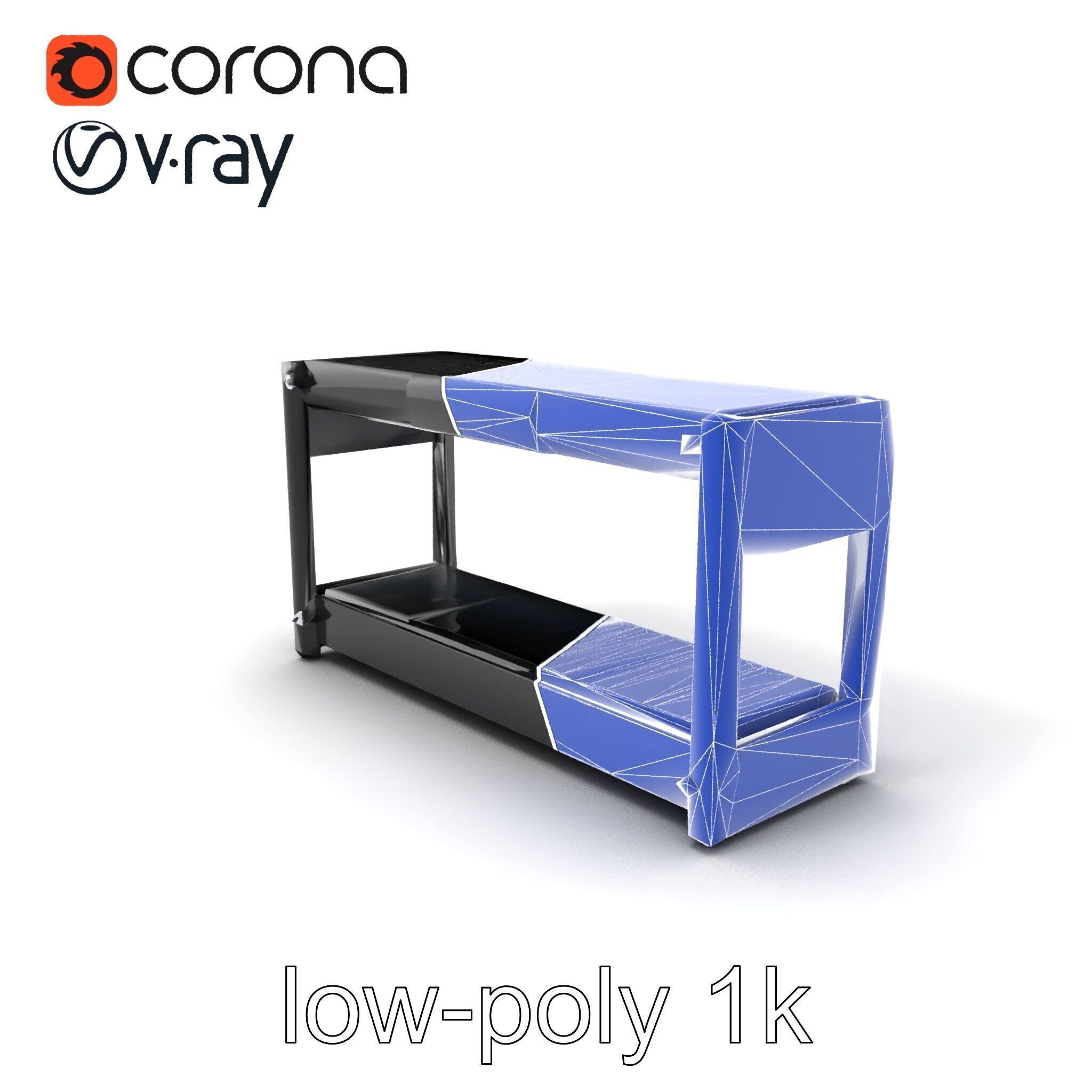 Advanced Conveyor Belt Mechanism Model Pack Low-poly 3D model_7