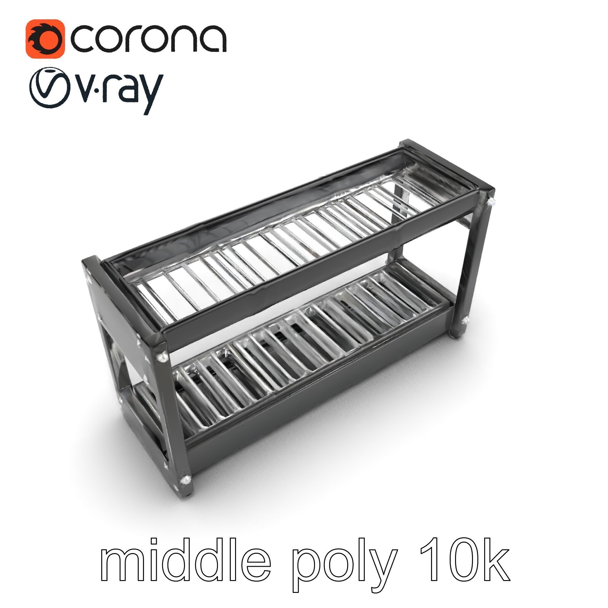 Advanced Conveyor Belt Mechanism Model Pack Low-poly 3D model_29
