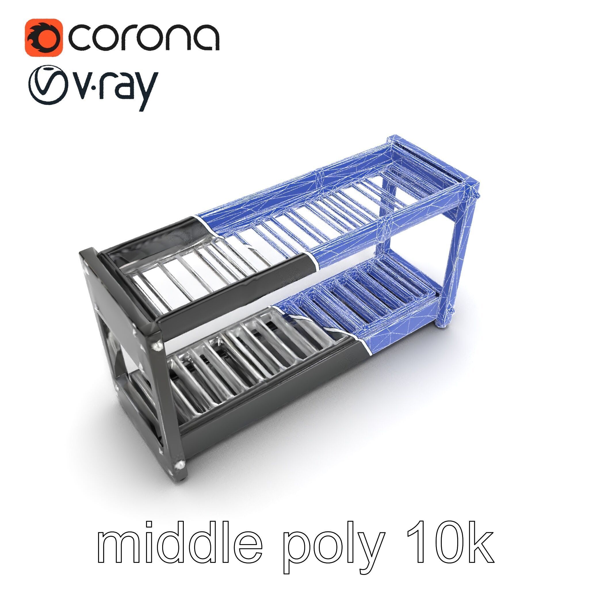 Advanced Conveyor Belt Mechanism Model Pack Low-poly 3D model_30