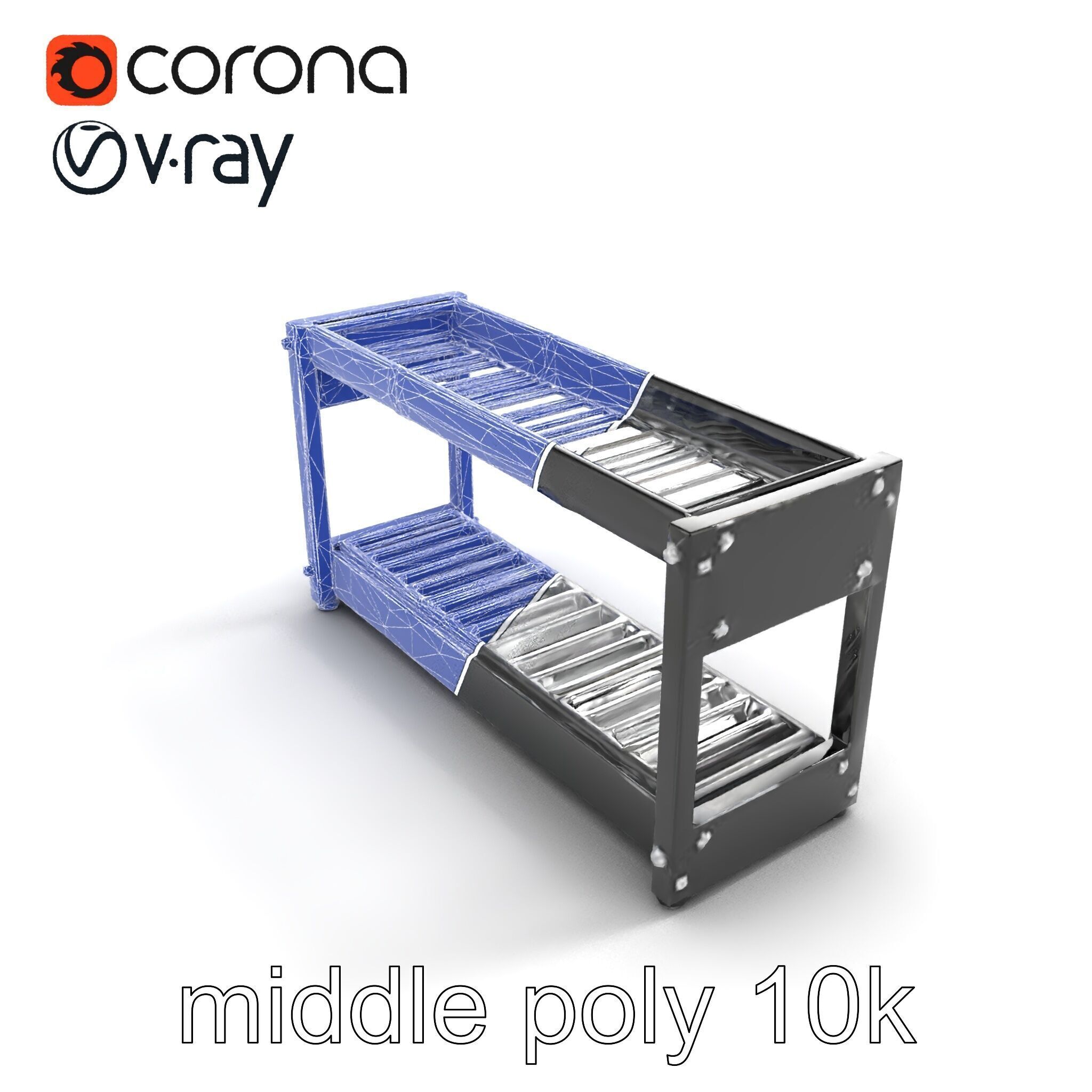 Advanced Conveyor Belt Mechanism Model Pack Low-poly 3D model_11