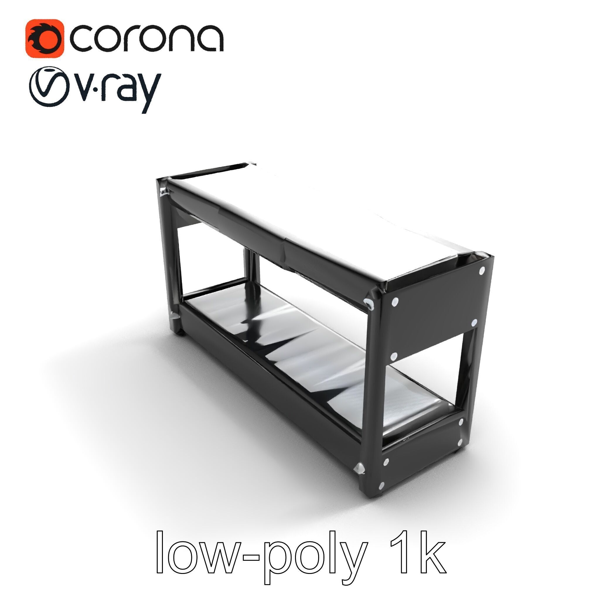 Advanced Conveyor Belt Mechanism Model Pack Low-poly 3D model_9