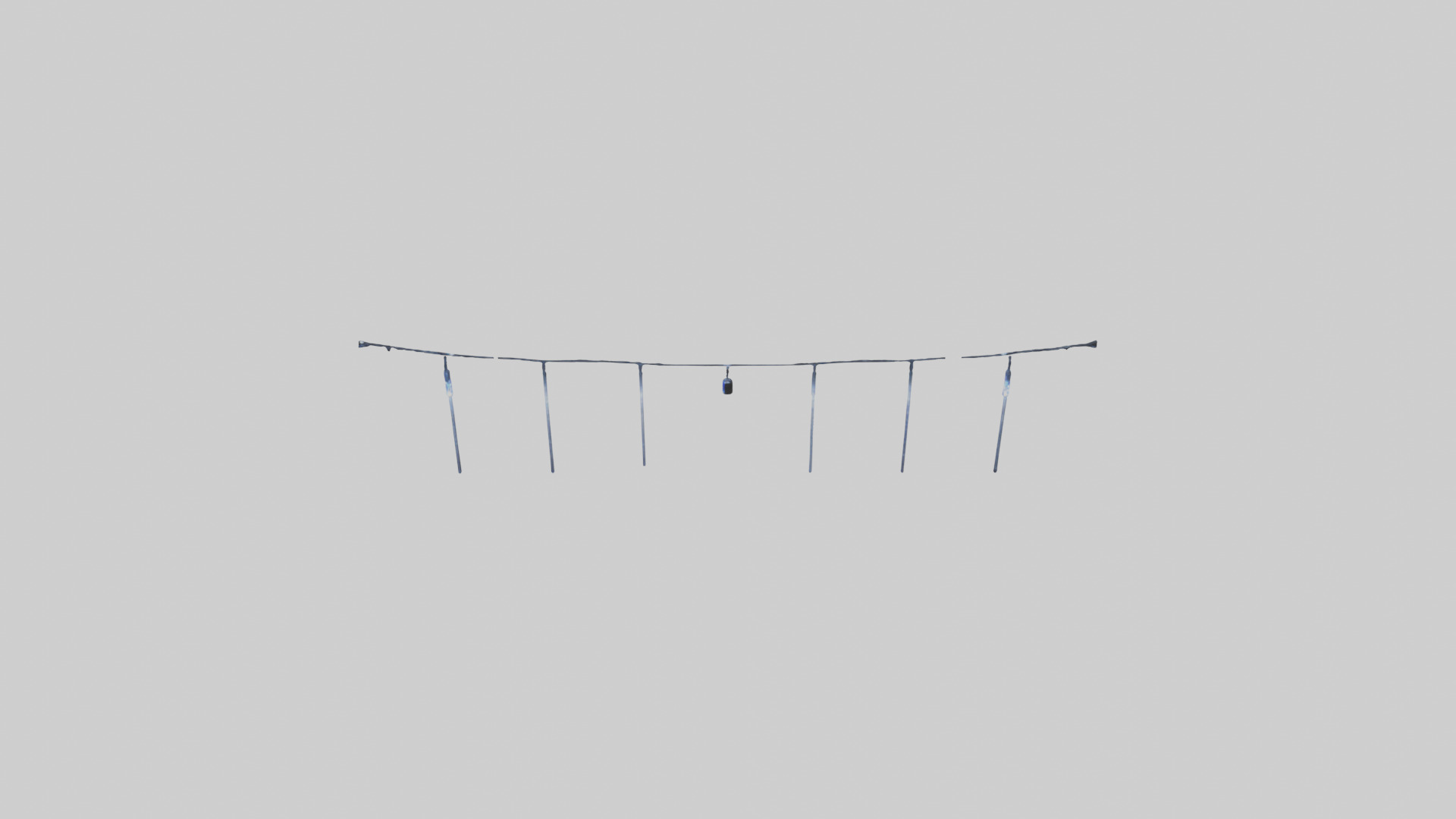 Icicle String Lights model Low-poly 3D model_16