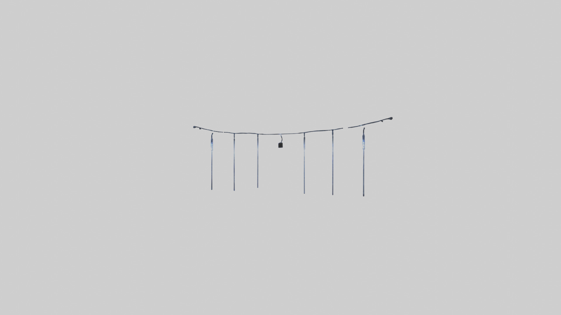 Icicle String Lights model Low-poly 3D model_10